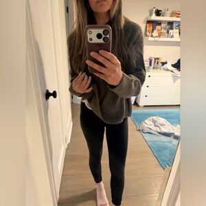 Jenni Kayne Olive Green Merino Wool / Baby Alpaca Hoodie